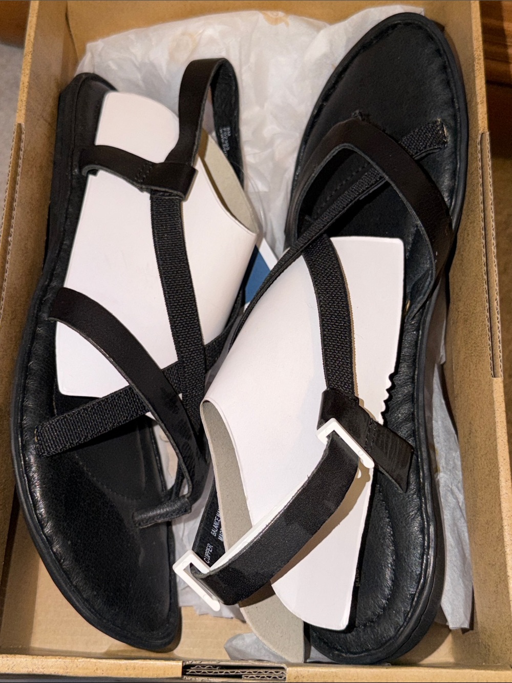 Born Black Strappy Women's Sandals